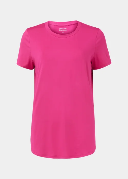 Souluxe Pink Longline Sports T-Shirt - Small Image 5