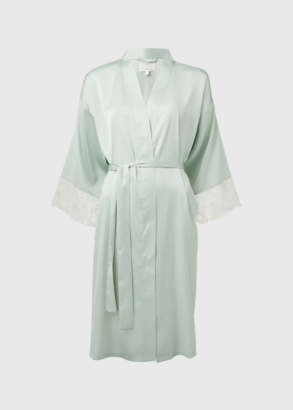 Green Lace Bridal Dressing Gown - Small Image 4