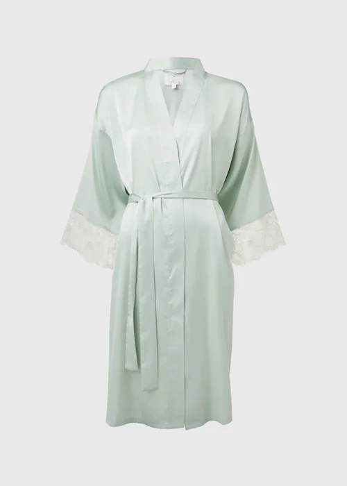 Green Lace Bridal Dressing Gown - Small Image 4