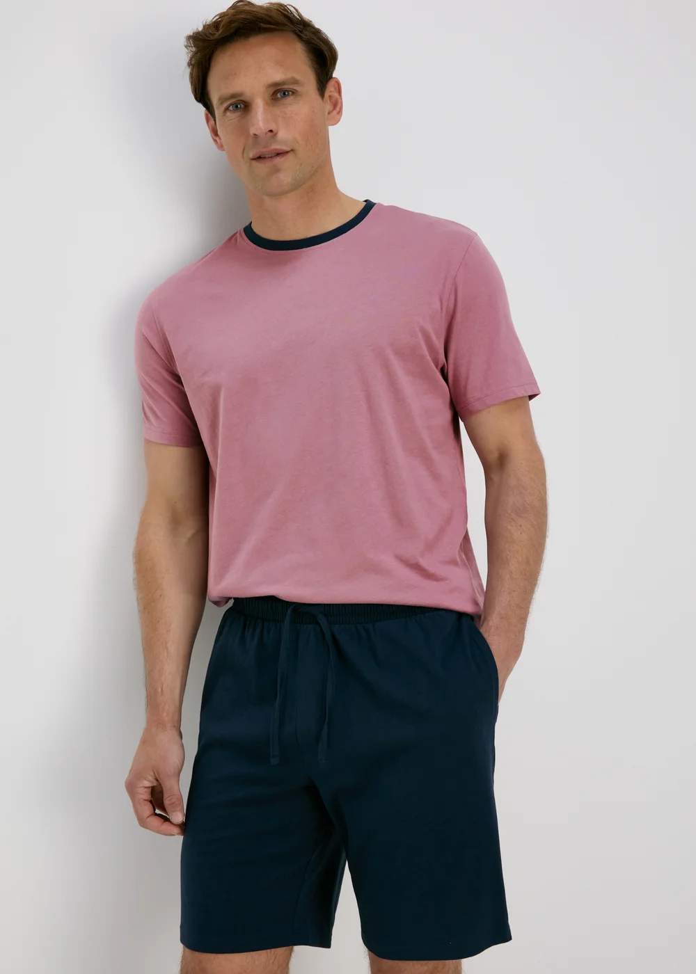 Purple Basic T-Shirt & Shorts Pyjama Set - Extra small Image 1