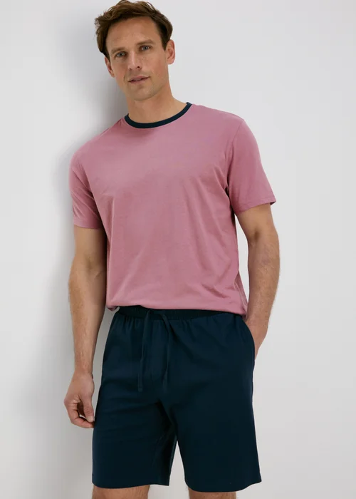 Purple Basic T-Shirt & Shorts Pyjama Set - Extra small Image 1