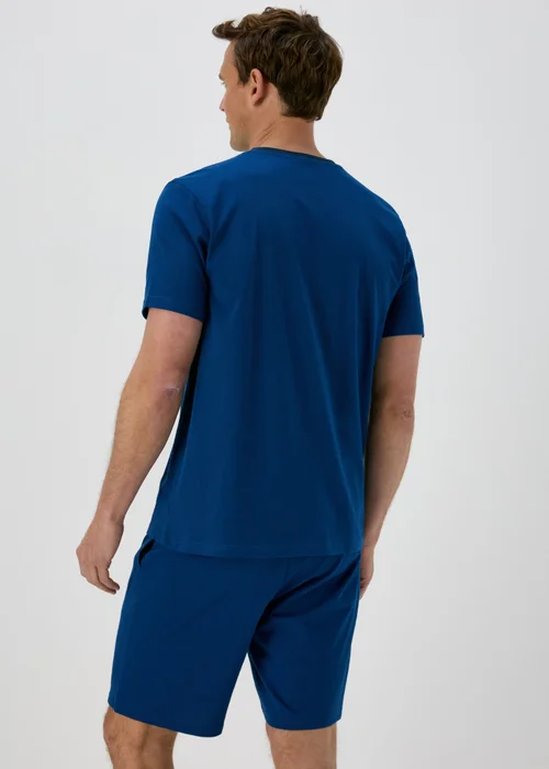 Blue Basic T-Shirt & Shorts Pyjama Set - Extra small Image 2