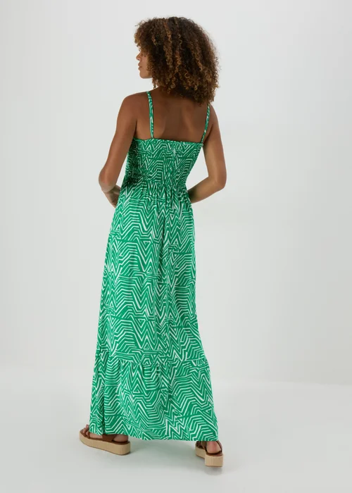 JDY Green Smock Maxi Dress - 10 Image 2