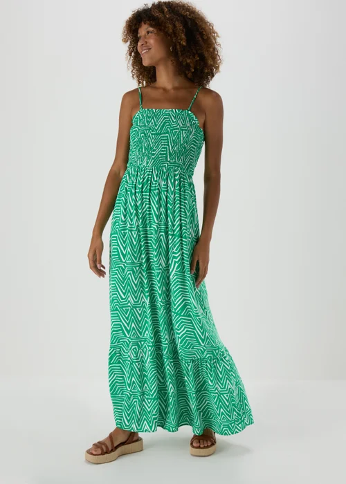 JDY Green Smock Maxi Dress - 10 Image 1