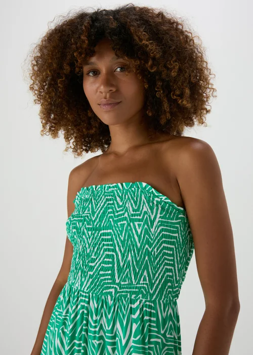 JDY Green Smock Maxi Dress - 10 Image 3