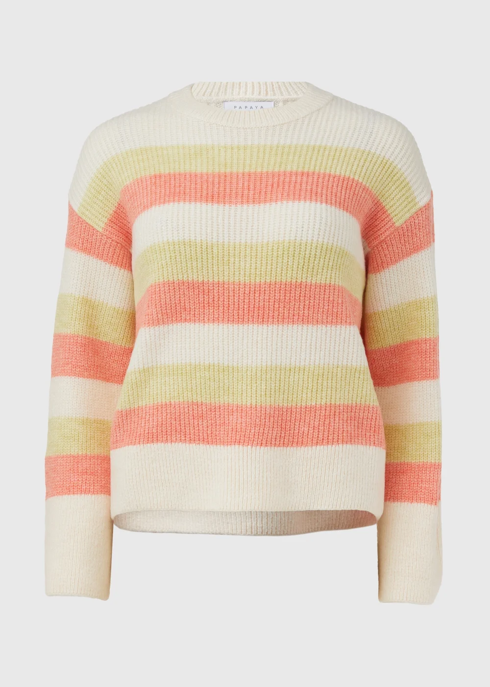 Papaya Petite Multicolour Stripe Knit Jumper - XS Image 1