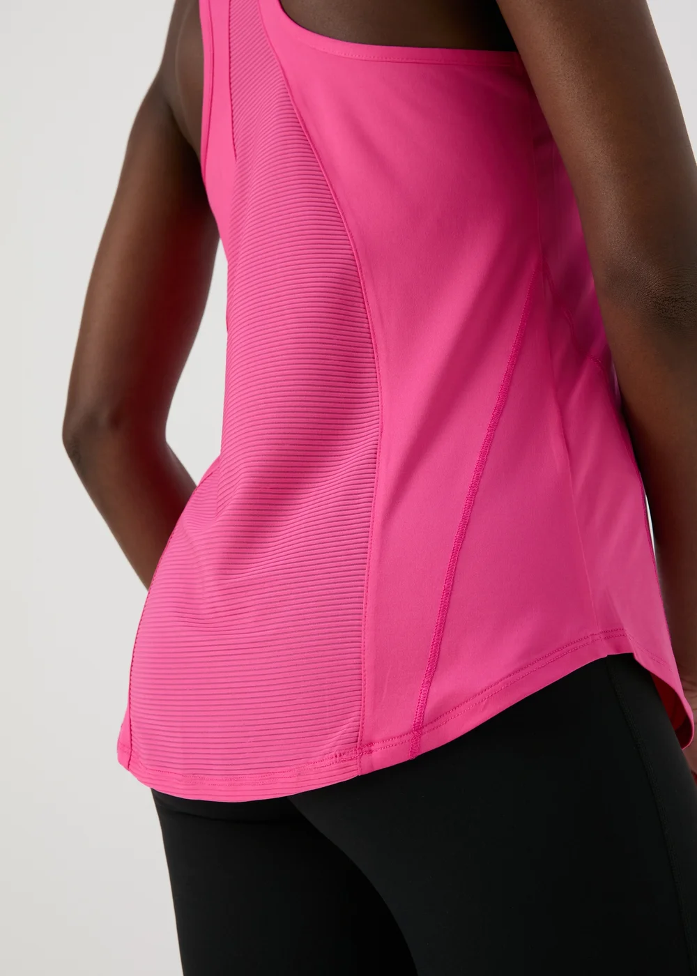 Souluxe Pink Mesh Sports Vest Top - S Image 3