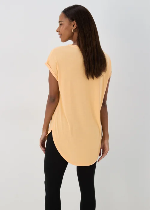 Peach Heart Longline T Shirt - S Image 2