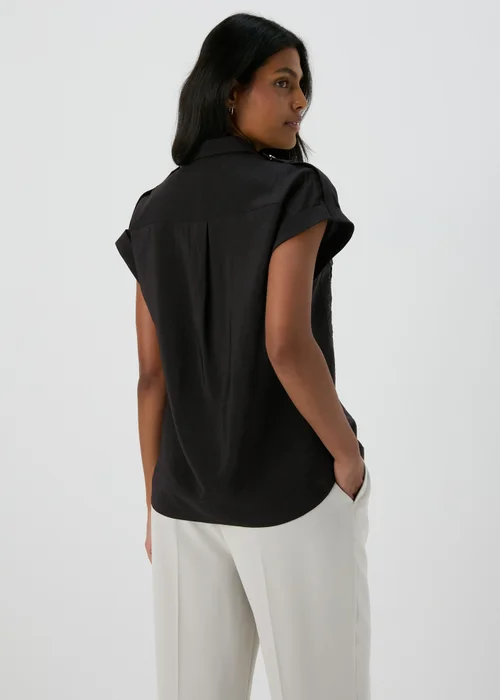 Et Vous Black Sleeveless Utility Blouse - 8 Image 2