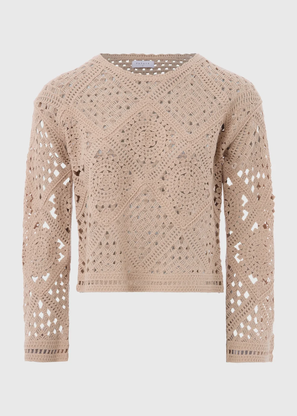 Beige Lace Kimono Top - XS Image 5