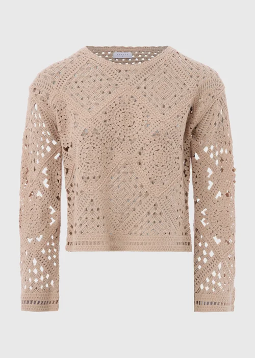 Beige Lace Kimono Top - XS Image 5