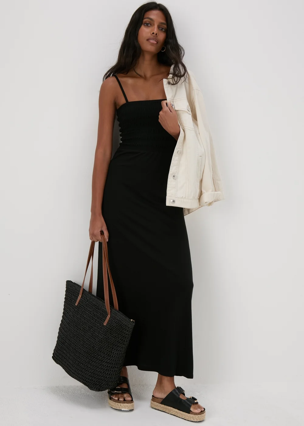 JDY Black Dalila Ankle Smock Dress - 14 Image 1