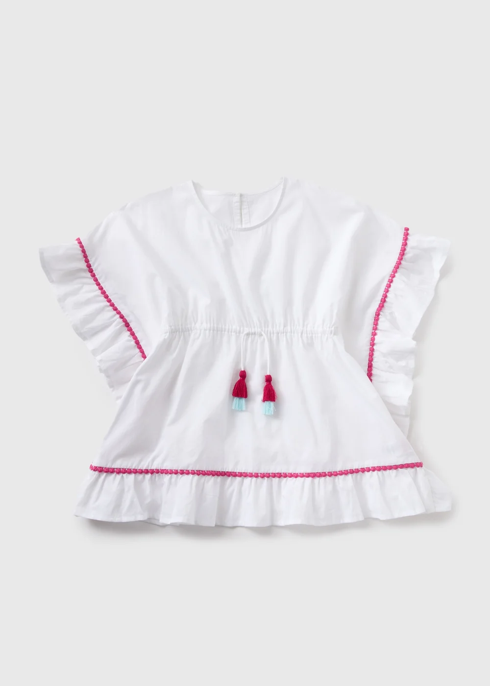Girls White Kaftan (1-7yrs) - 1-1.5 Yrs Image 1