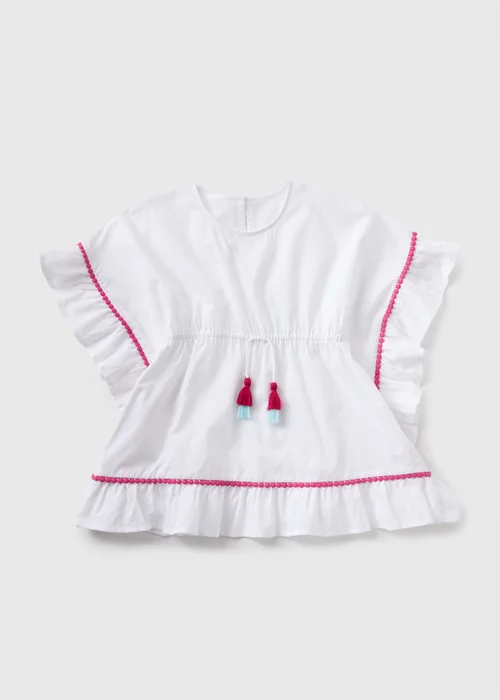 Girls White Kaftan (1-7yrs) - 1-1.5 Yrs Image 1