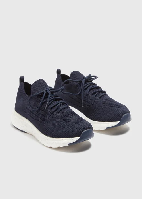 Souluxe Navy Runner Trainers - Size 3 Image 1