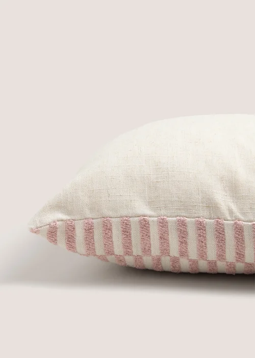 Pink Stripe Cushion Image 2