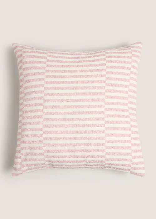 Pink Stripe Cushion Image 1