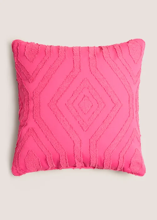 Pink Geometric Pattern Cushion (43cmx43cm) Image 1