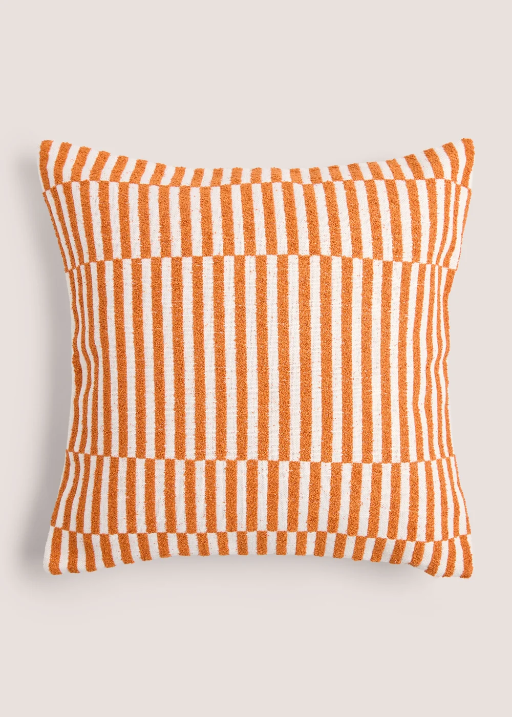 Rust Stripe Cushion Image 1