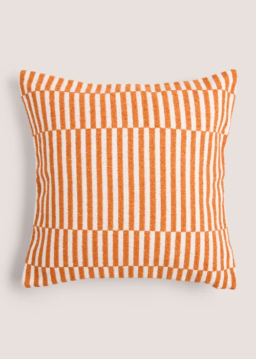 Rust Stripe Cushion Image 1