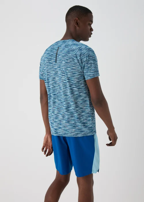 Souluxe Blue Space Dye T-Shirt - S Image 2