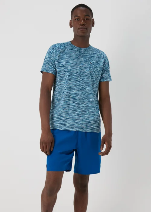 Souluxe Blue Space Dye T-Shirt - S Image 1