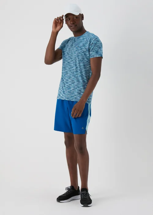 Souluxe Blue Space Dye T-Shirt - S Image 4