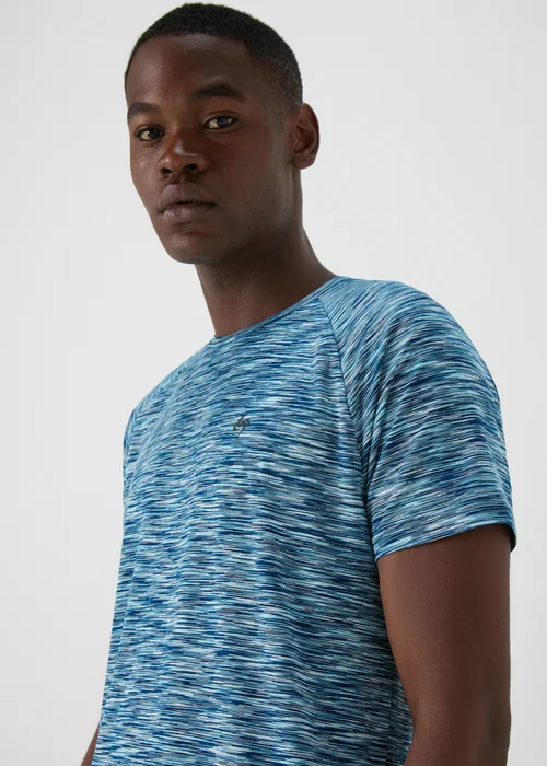 Souluxe Blue Space Dye T-Shirt - S Image 3