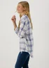 White Check Viscose Shirt - Size 8 Image 2