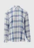White Check Viscose Shirt - Size 8 Image 5