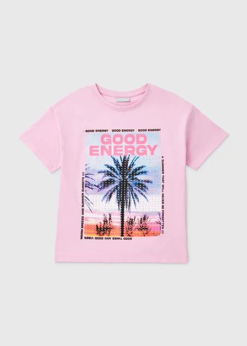 Girls Lilac Photographic T-Shirt (7-13yrs) - Age 7 Years Image 1