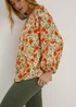 Multicoloured Floral Print Button Down Blouse Top - Size 8 Image 3