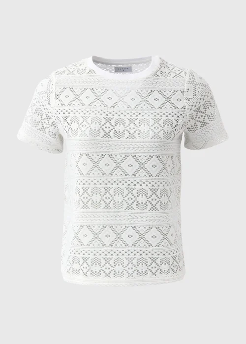 Papaya Petite Cream Lace T-Shirt - 6 Image 5