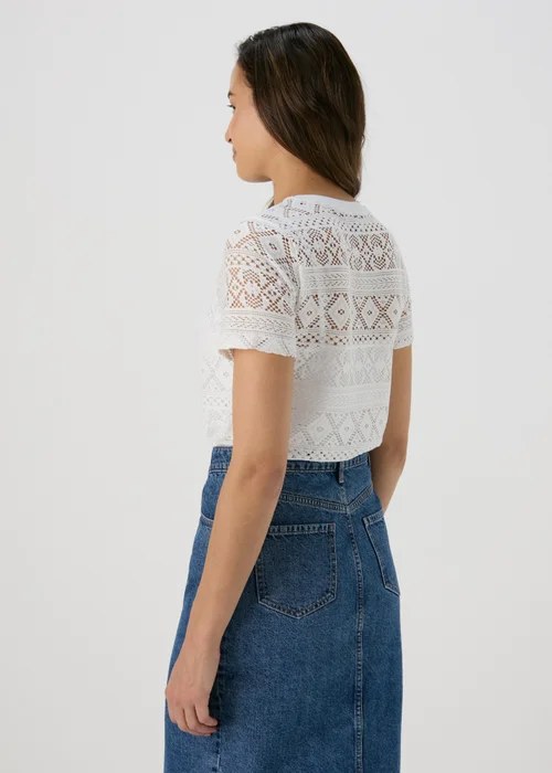Papaya Petite Cream Lace T-Shirt - 6 Image 2