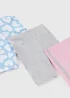 Girls 3 Pack Multicolour Sassy Cycling Shorts (1-7yrs) - 1 to 1 half years Image 2