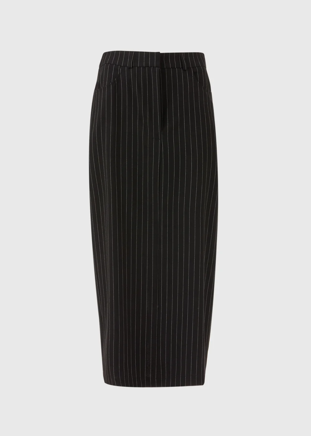 Black Pinstripe Maxi Skirt - Size 8 Image 5