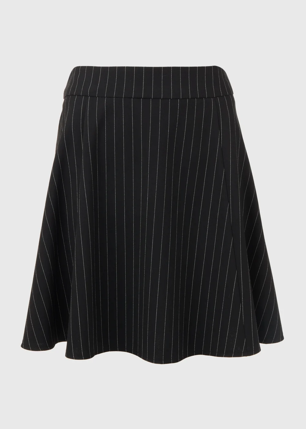 Black Pinstripe Mini Skirt - 8 Image 5
