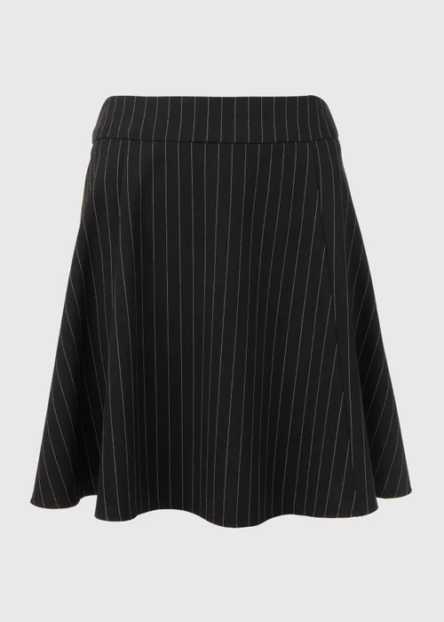 Black Pinstripe Mini Skirt - 8 Image 5