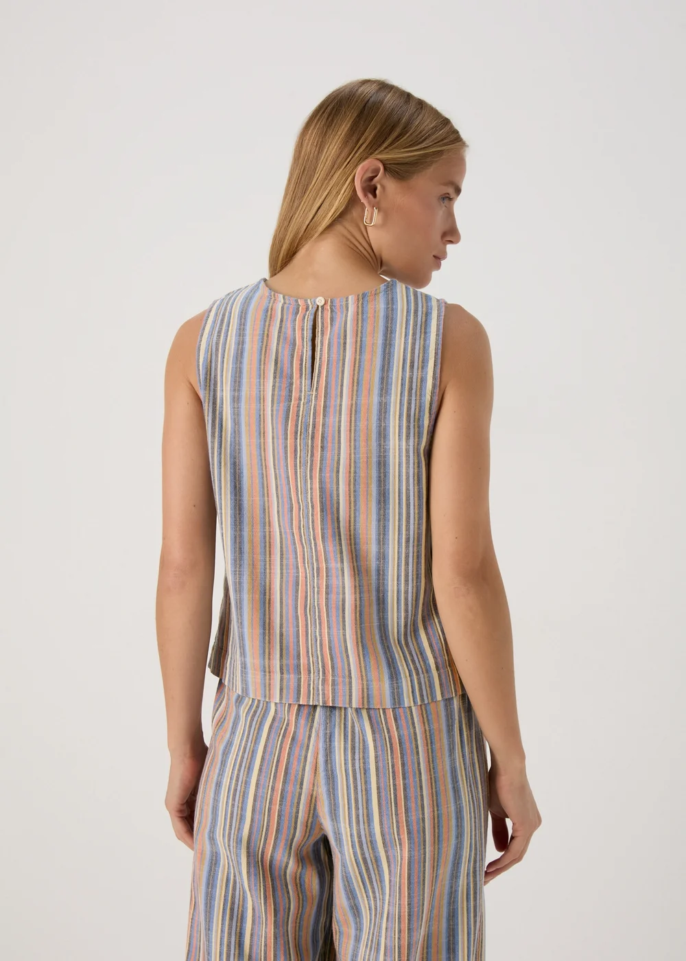 Multicolour Stripe Co Ord Vest - 8 Image 2