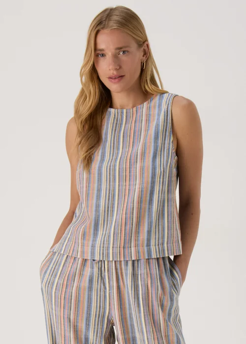 Multicolour Stripe Co Ord Vest - 8 Image 1
