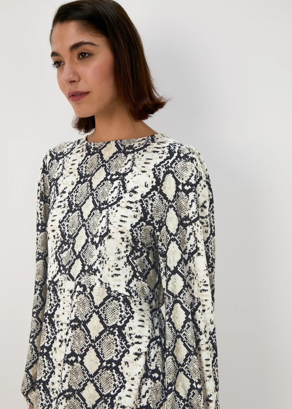 Et Vous Beige Snake Print Mini Dress - 8 Image 3