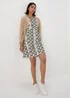 Et Vous Beige Snake Print Mini Dress - 8 Image 4
