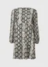 Et Vous Beige Snake Print Mini Dress - 8 Image 5