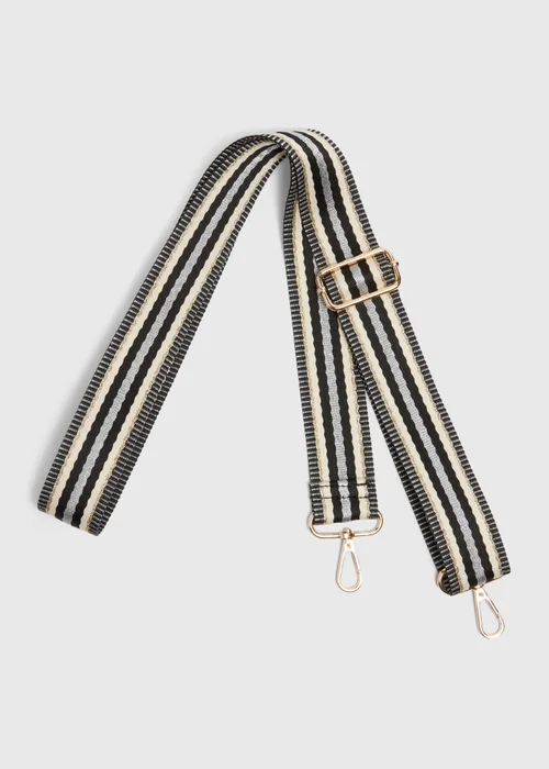 Multicolour Stripe Bag Straps - One Size Image 1