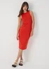 Red Racer Ribbed Midi Dress - 8 Image 1