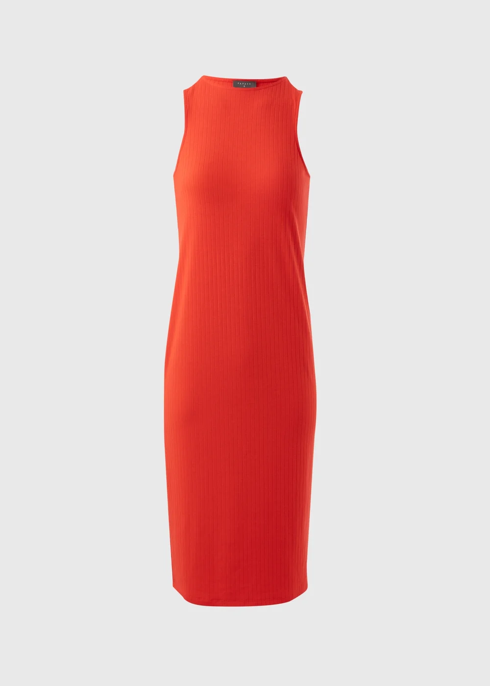 Red Racer Ribbed Midi Dress - 8 Image 5