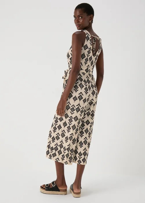 Cream V Neck Crinkle Jumpsuit - 8 Image 2