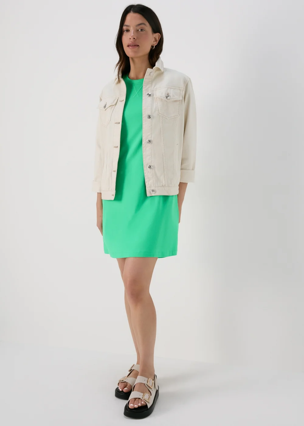 Green T-Shirt Dress - 8 Image 4