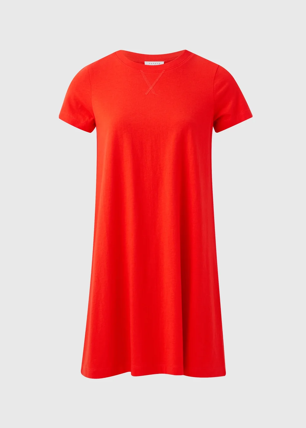 Red T-Shirt Dress - 8 Image 5