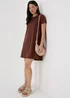 Brown Jersey Mini T-Shirt Dress - 8 Image 4